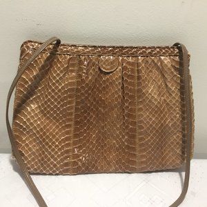 Vintage  Palizzio Accessories Snakeskin Purse